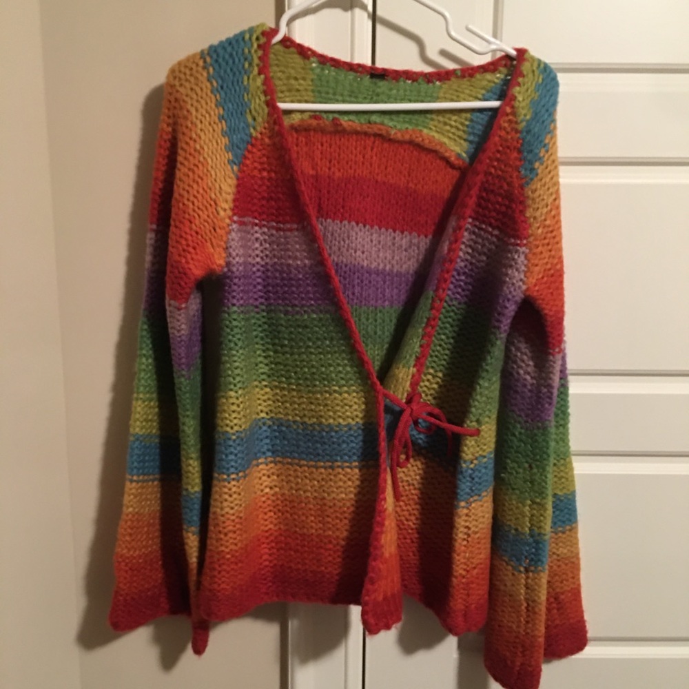 Wrap sweater